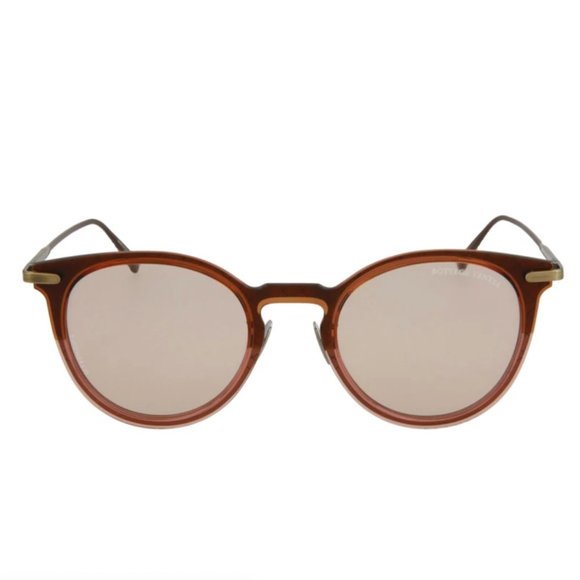 Bottega Veneta Women\'s Pink and Gold Round Sunglasses! main image 3